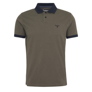 Barbour Lynmouth Tipped Tailored Fit Polo Shirt Uniform Green - Parasol Store