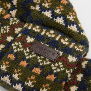 Barbour Marlow Fair Isle Dog Scarf Olive