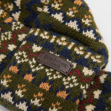 Barbour Marlow Fair Isle Dog Scarf Olive