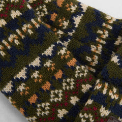 Barbour Marlow Fair Isle Dog Scarf Olive - Parasol Store