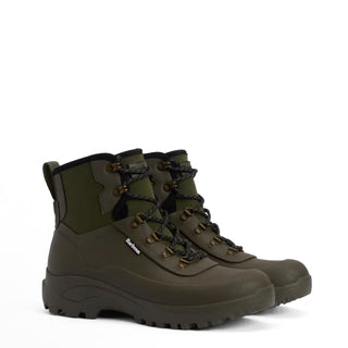 Barbour Marlow Lace Up Wellingtons Olive