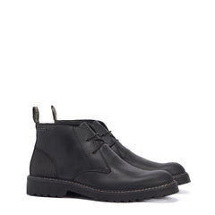 Barbour Maxwell Chukka Boots Black - Parasol Store