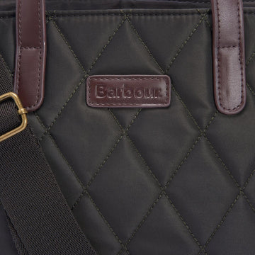 Barbour Mini Quilted Tote Bag Olive - Parasol Store