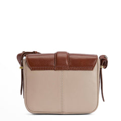 Barbour Mini Rosa Leather Crossbody Bag Pebbled Pink / Brown