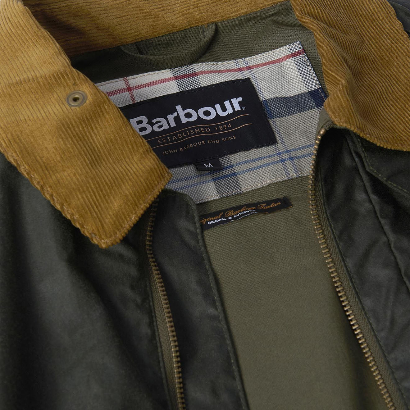 Barbour Modern Bedale Wax Jacket Archive Olive - Parasol Store
