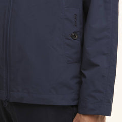 Barbour Modern Rokig Hooded Showerproof Jacket Navy