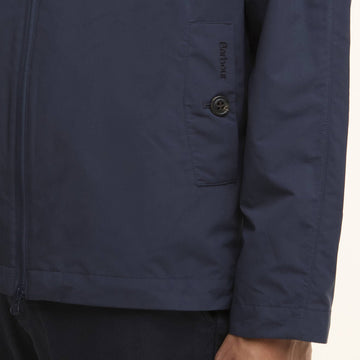 Barbour Modern Rokig Hooded Showerproof Jacket Navy