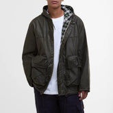 Barbour Modified Durham Wax Jacket Archive Olive - Parasol Store