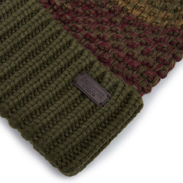 Barbour Morar Beanie Hat Ivy Green - Parasol Store