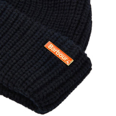 Barbour Mosely Fisherman Beanie Hat Black - Parasol Store