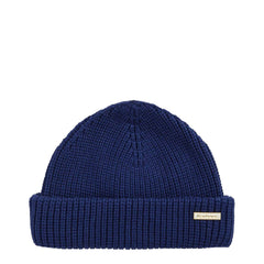 Barbour Mosely Fisherman Beanie Hat Inky Blue - Parasol Store
