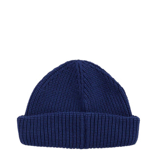 Barbour Mosely Fisherman Beanie Hat Inky Blue - Parasol Store