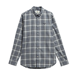 Barbour Mosswood Tailored Fit Checked Shirt Navy