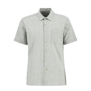 Barbour Nelson Striped Summer Fit Shirt Bleached Olive