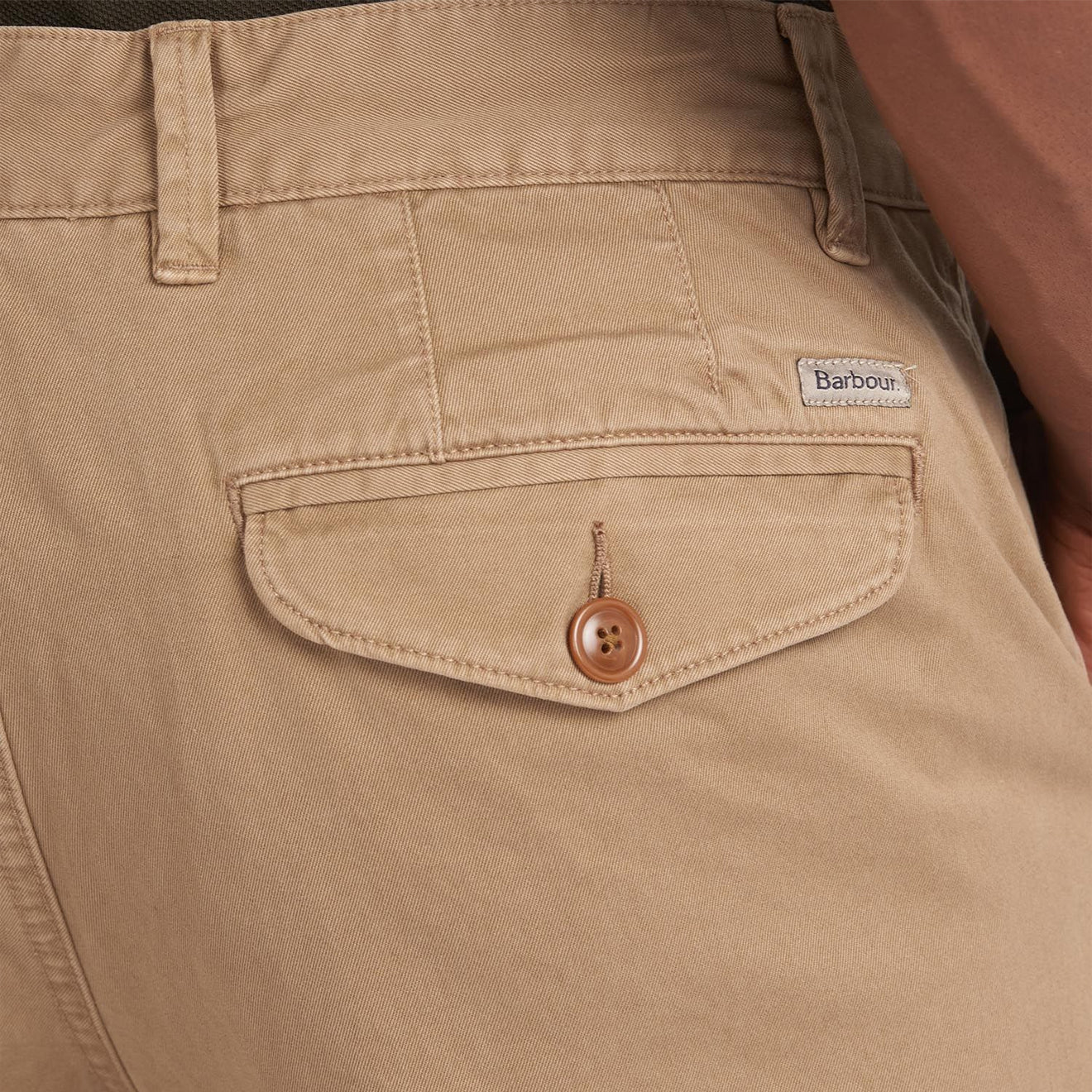 Barbour Neuston Twill Trousers Stone - Parasol Store