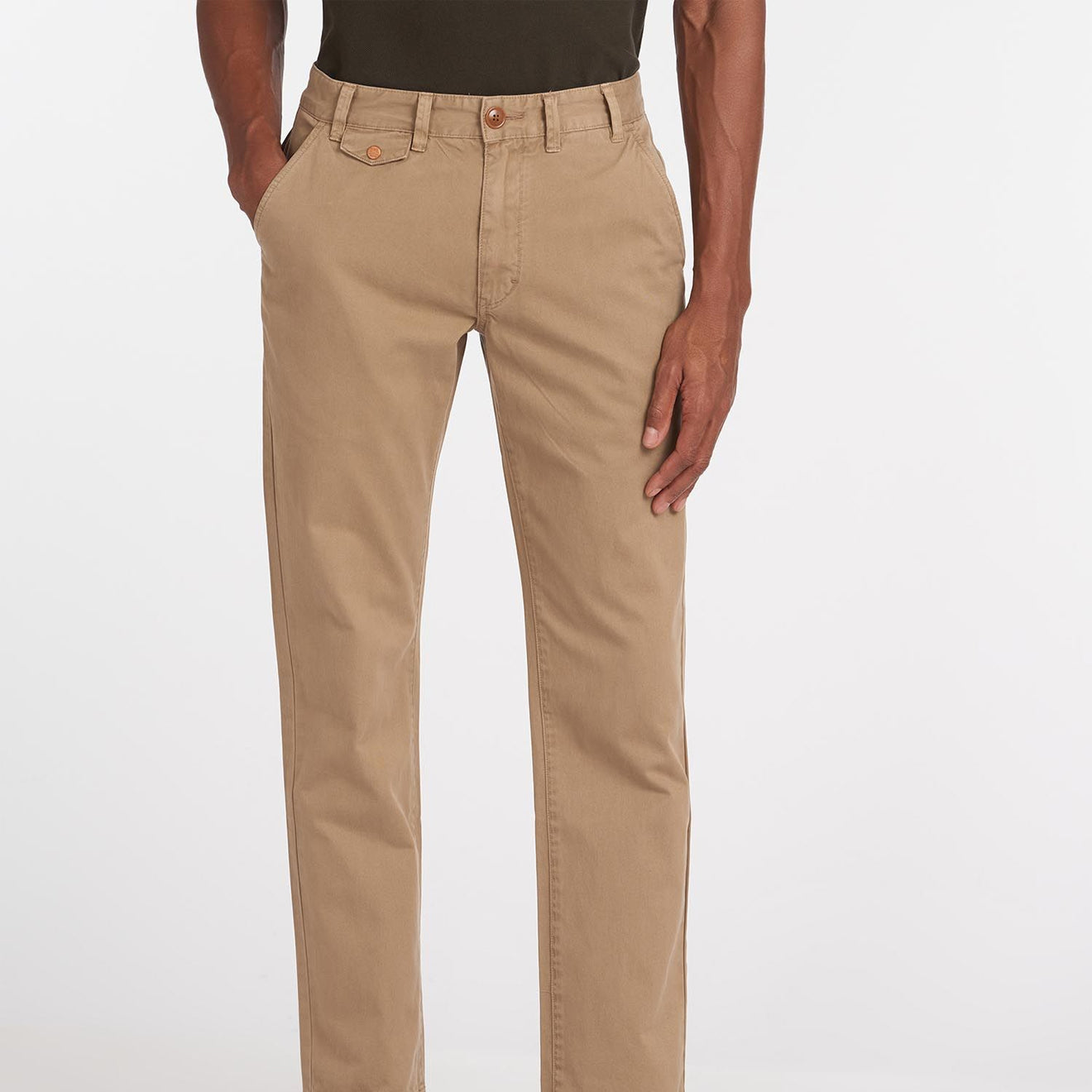 Barbour Neuston Twill Trousers Stone - Parasol Store