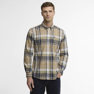 Barbour Newbridge Checked Tailored L/S Shirt Stone
