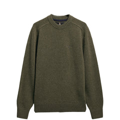 Barbour Newtown Crew Neck Sweater Mid Olive