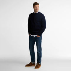 Barbour Newtown Crew Neck Sweater Navy
