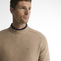 Barbour Newtown Crew Neck Sweater Washed Stone