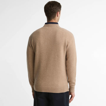 Barbour Newtown Crew Neck Sweater Washed Stone