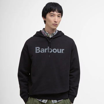 Barbour Nicholas Fit Hoodie Black - Parasol Store