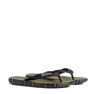 Barbour Oakdale Sandal Olive / Classic Tartan