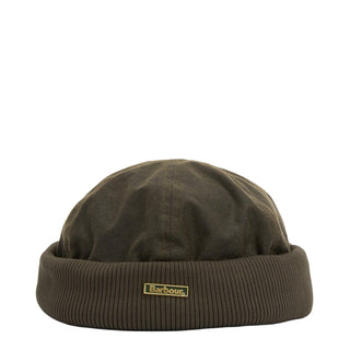 Barbour Oakmoor Waxed Docker Hat Olive