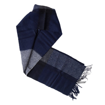 Barbour Oakwell Scarf Navy / Grey - Parasol Store