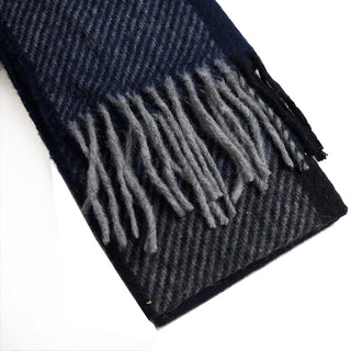 Barbour Oakwell Scarf Navy / Grey - Parasol Store