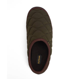 Barbour Outdale Slippers Olive/Brown - Parasol Store