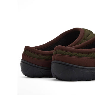 Barbour Outdale Slippers Olive/Brown - Parasol Store