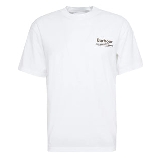 Barbour Outdoors Graphic Fit T-Shirt White - Parasol Store