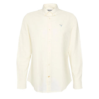 Barbour Oxford Tailored Long Sleeved Shirt Lemon - Parasol Store