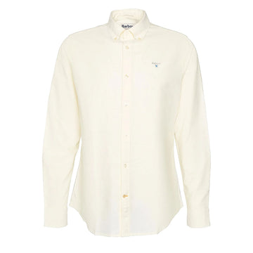 Barbour Oxford Tailored Long Sleeved Shirt Lemon - Parasol Store