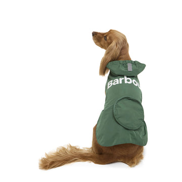Barbour Packable Logo Dog Coat Green - Parasol Store