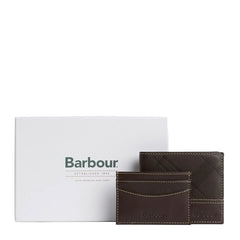Barbour Tyneside Leather Wallet Brown