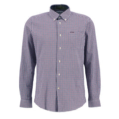 Barbour Padshaw Tailored Gingham Shirt Rich Red - Parasol Store