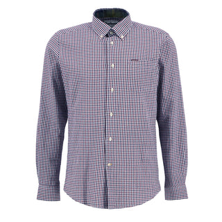Barbour Padshaw Tailored Gingham Shirt Rich Red - Parasol Store
