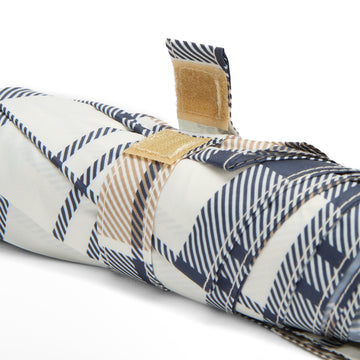 Barbour Portree Umbrella Hessian Navy Tartan - Parasol Store