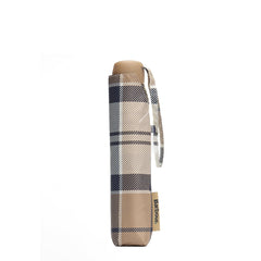 Barbour Portree Umbrella Hessian Navy Tartan - Parasol Store