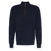 Barbour Ramsden Half Zip Knitted Jumper Navy - Parasol Store