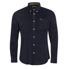 Barbour Ramsey Tailored Checked Shirt Navy - Parasol Store