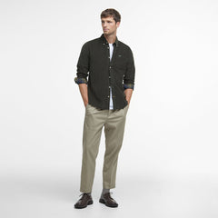 Barbour Ramsey Tailored Cord Shirt Forest