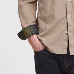 Barbour Ramsey Tailored Cord Shirt Washed Stone