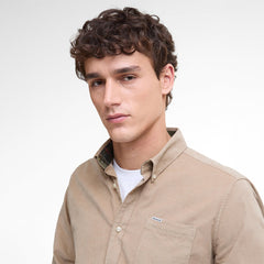 Barbour Ramsey Tailored Cord Shirt Washed Stone