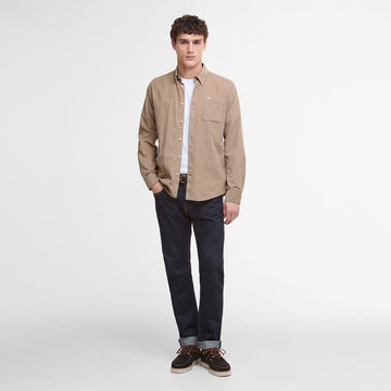 Barbour Ramsey Tailored Cord Shirt Washed Stone