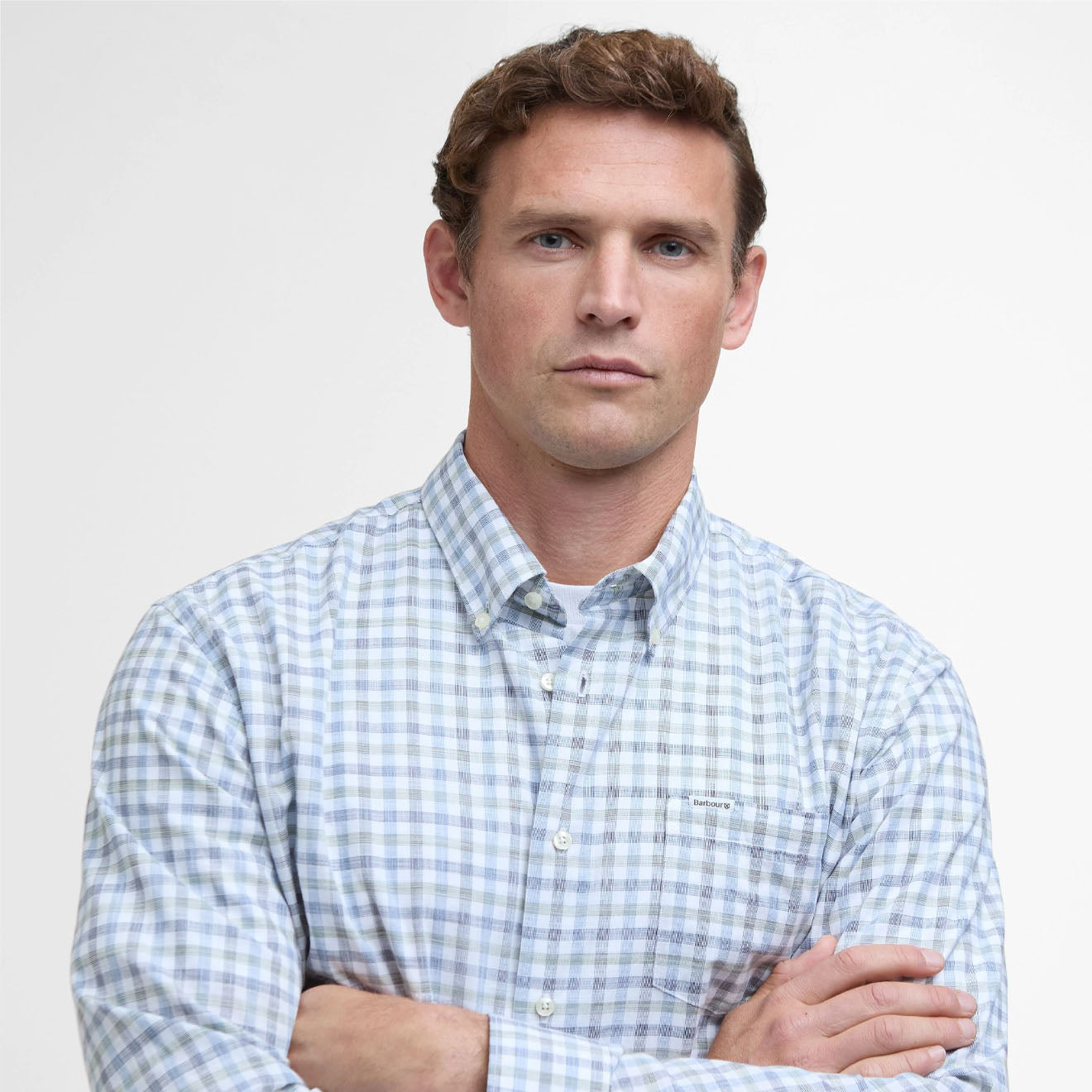 Barbour Ravenfield Checked Regular Fit Shirt Navy - Parasol Store
