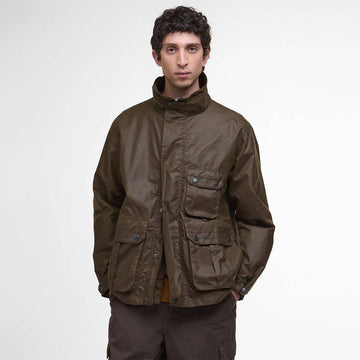 Barbour Re-Engineered Utility Bedale Waxed Jacket Beech - Parasol Store