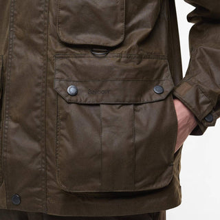 Barbour Re-Engineered Utility Bedale Waxed Jacket Beech - Parasol Store